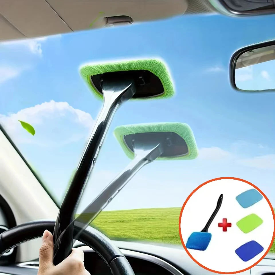 Car Window Cleaner Brush Kit Windshield Cleaning Wash Tool Inside