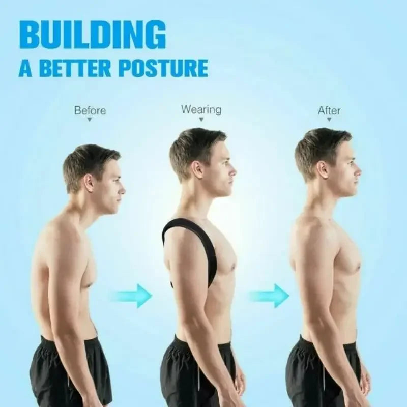 Men and Women Sitting Posture Correction Belt Shoulder Straight Back B