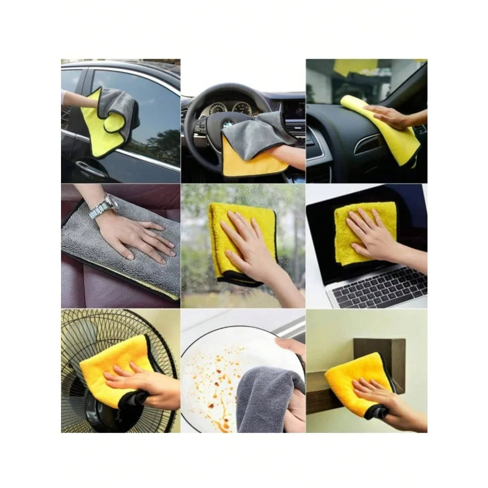 1/2/3/6/10pcs 30X60cm Microfiber Car Cleaning Towels Soft Quick Drying