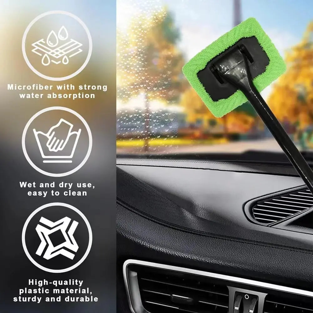 Car Window Cleaner Brush Kit Windshield Cleaning Wash Tool Inside