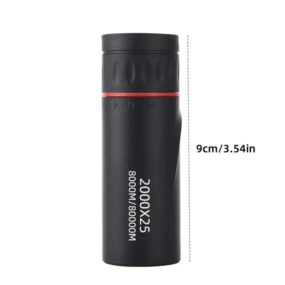 2000x25 HD Monocular Telescope Mini Portable Mobile Phone Telescope