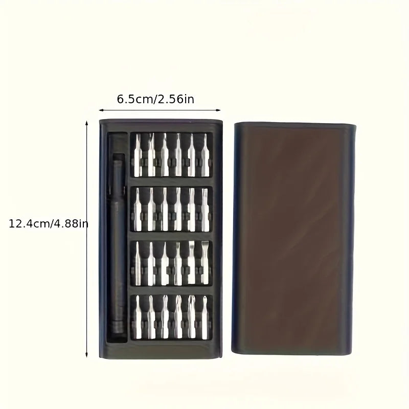 25 in 1 mini screwdriver set, flat head and cross shaped small
