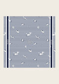  Navy Stripes Square Scarf