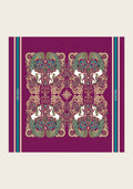 Mermaid Horses on Berry Square Scarf