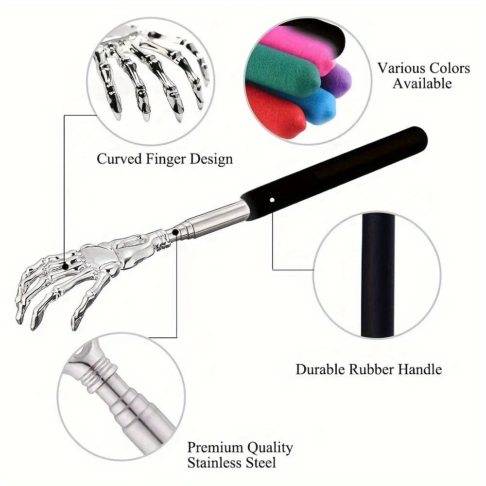 Stainless Steel Adjustable Massage and Tickle Relief Back Portable