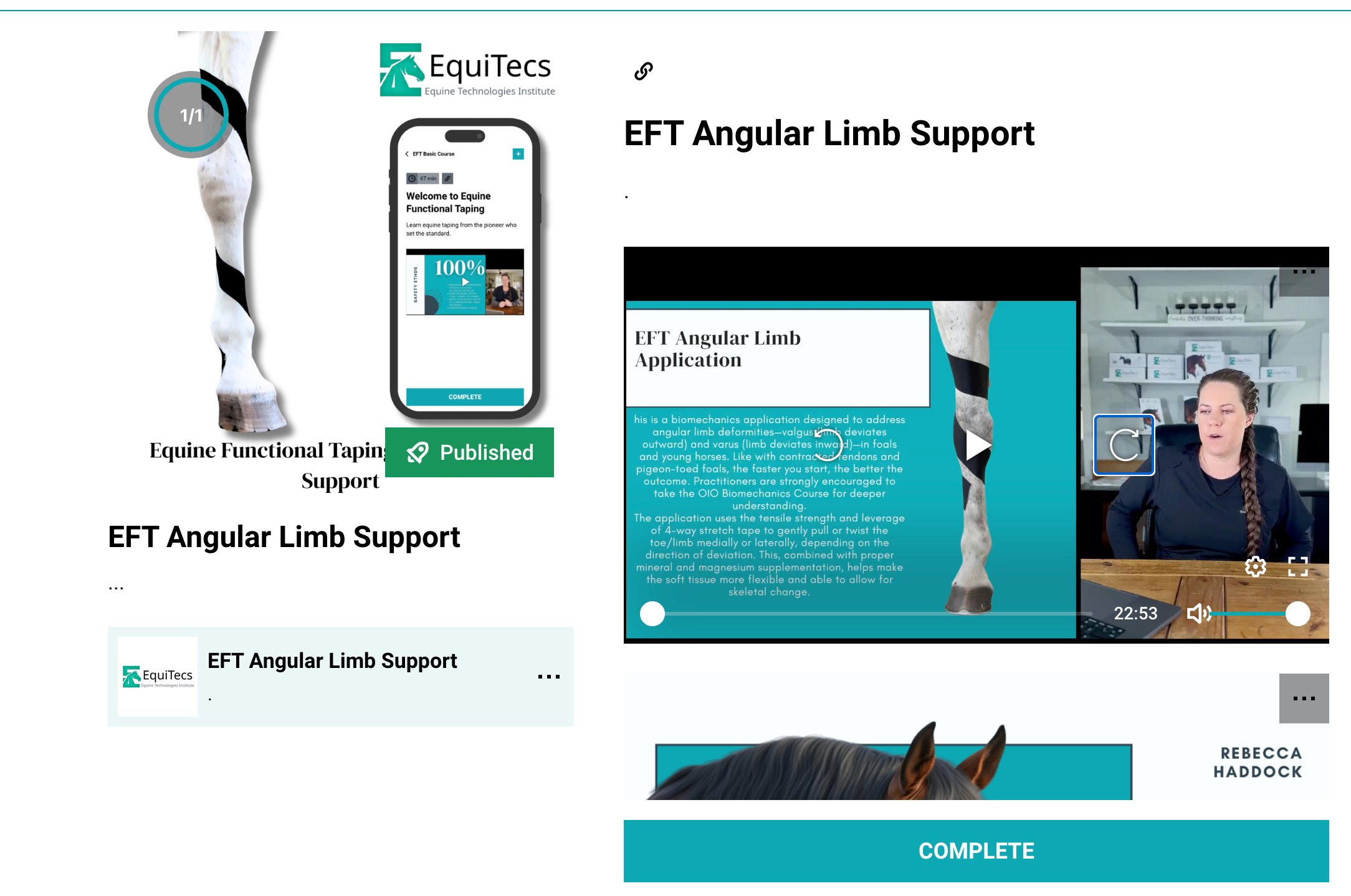 EFT Angular Limb Support