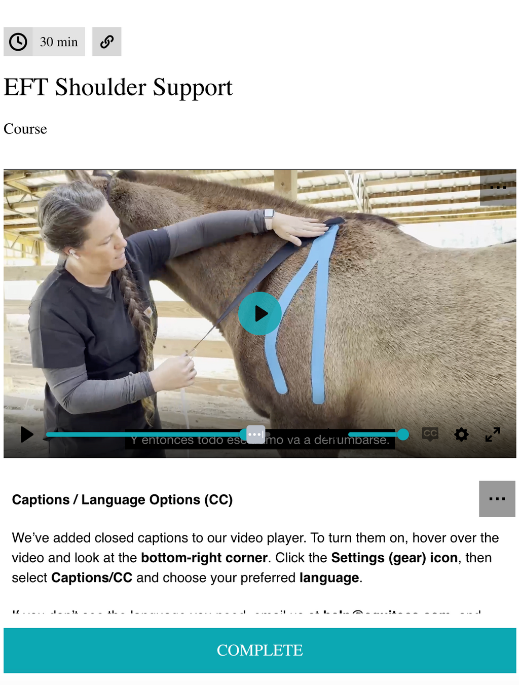 EFT Shoulder Support