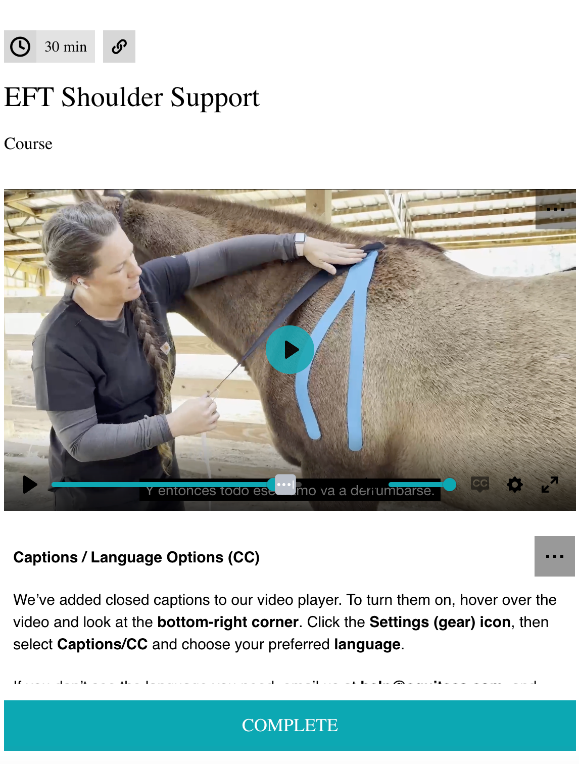 EFT Shoulder Support