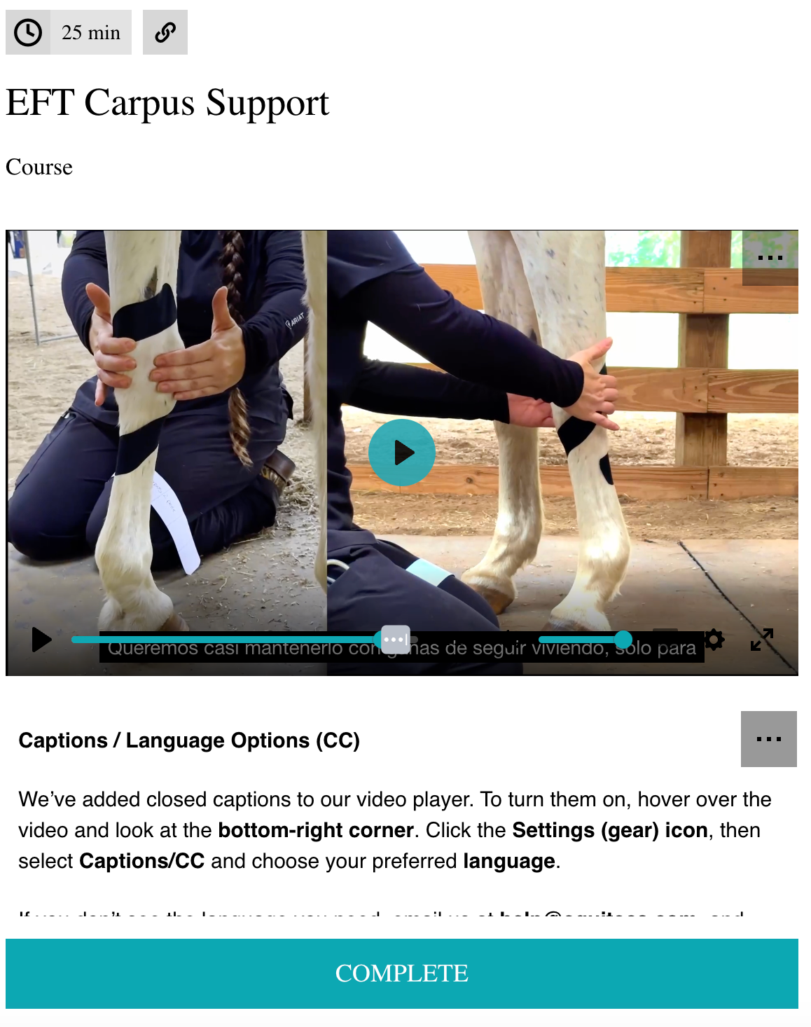 EFT Carpus Support
