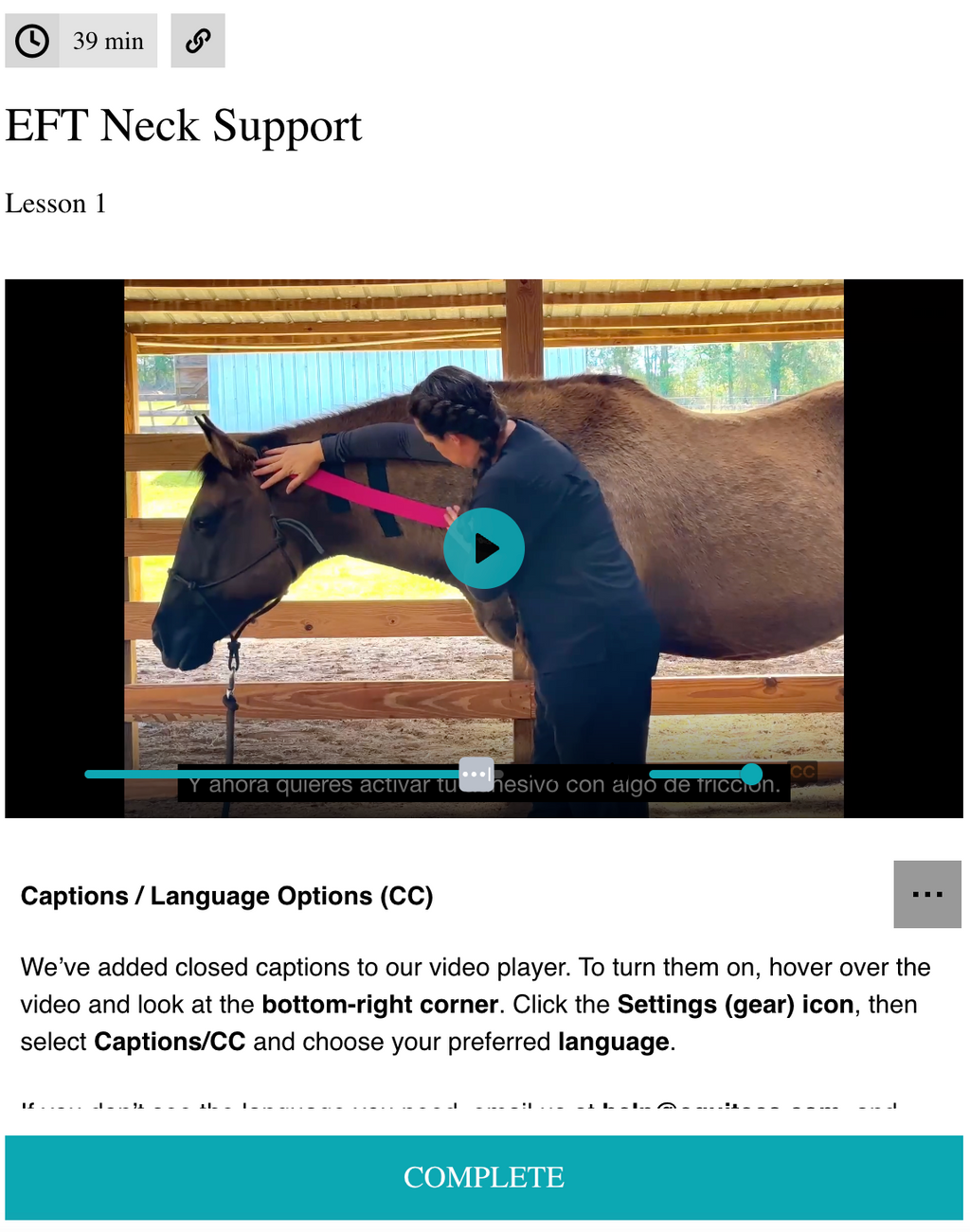 EFT Neck Support