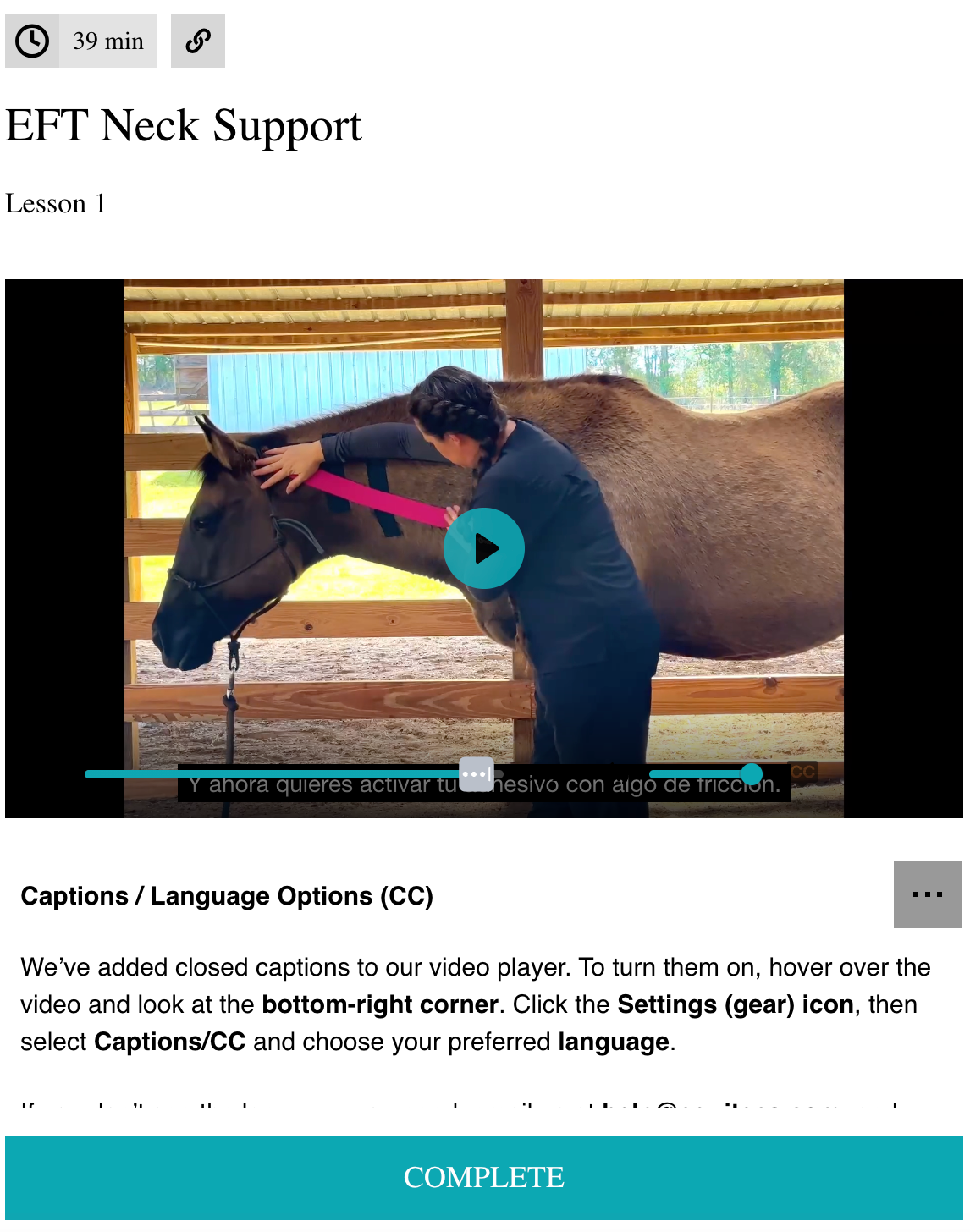 EFT Neck Support