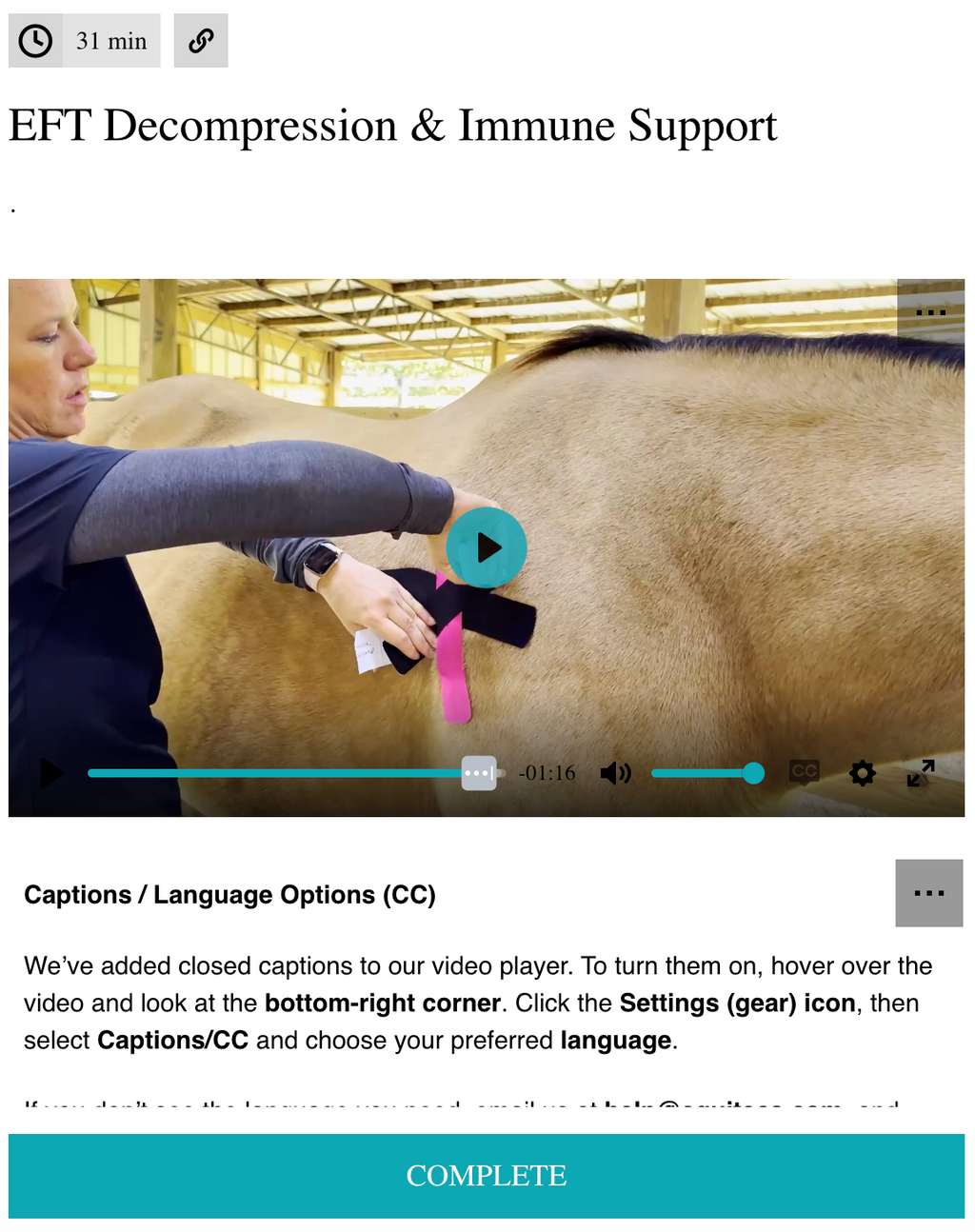 EFT Decompression (Immune Support)