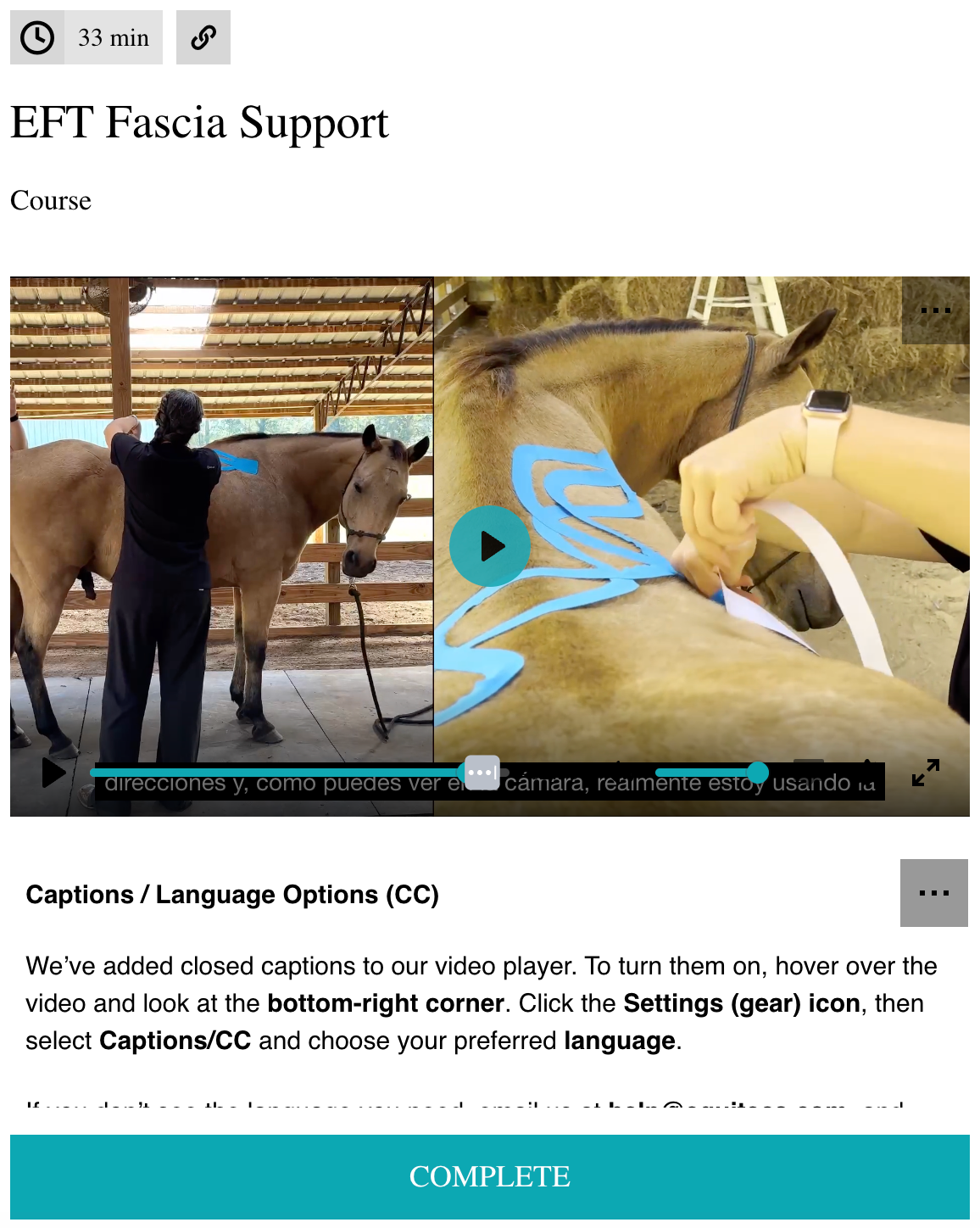 EFT Fascia Support