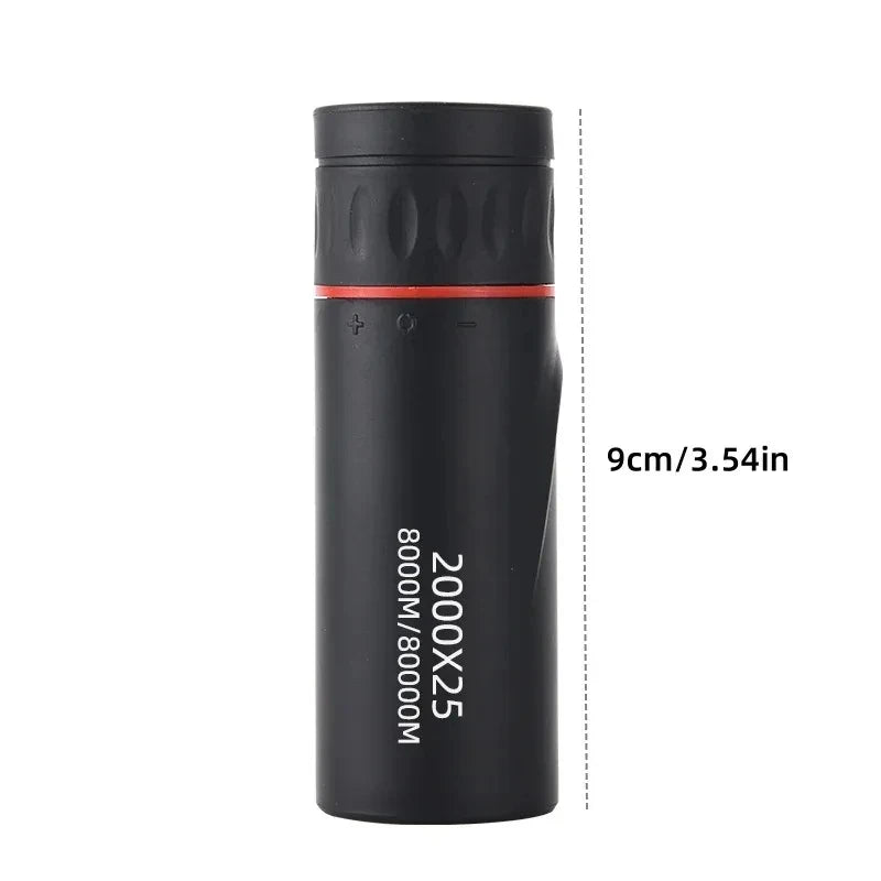 2000x25 HD Monocular Telescope Mini Portable Mobile Phone Telescope