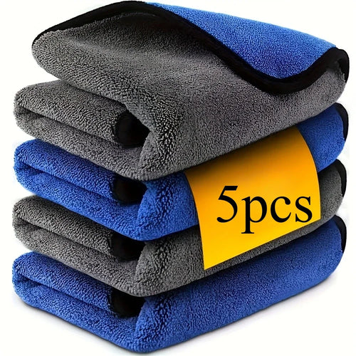 1/2/3/6/10pcs 30X60cm Microfiber Car Cleaning Towels Soft Quick Drying