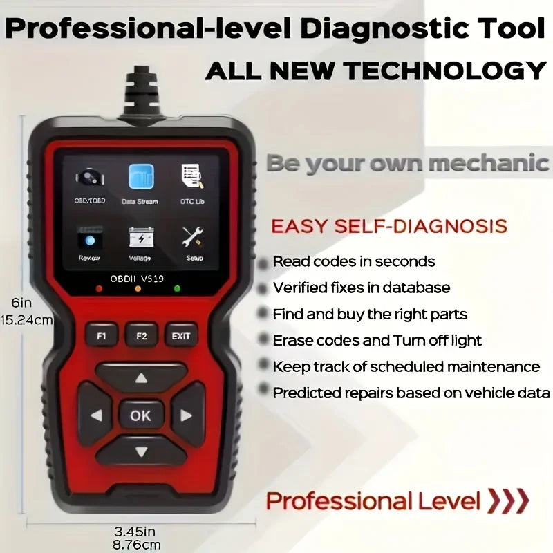 Scanner Code Reader Car Diagnostic Tool Engine Fault Code Reader for