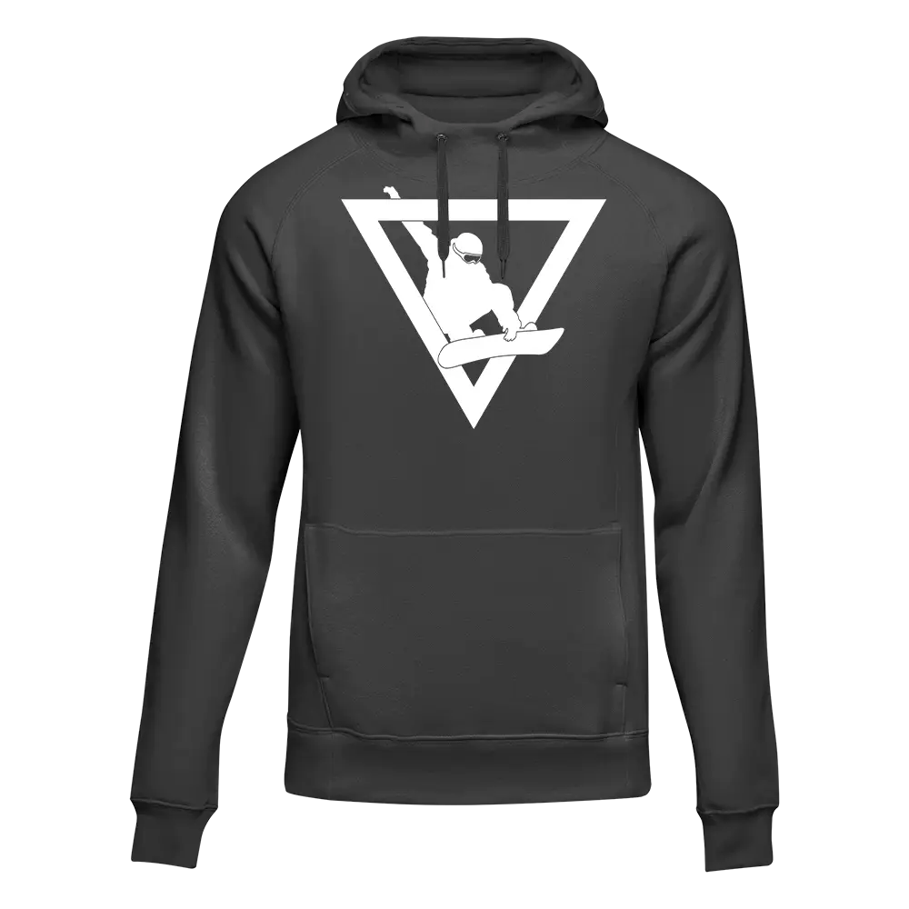 Never Underestimate An Old Snowboarder Adult Fleece Hoodie