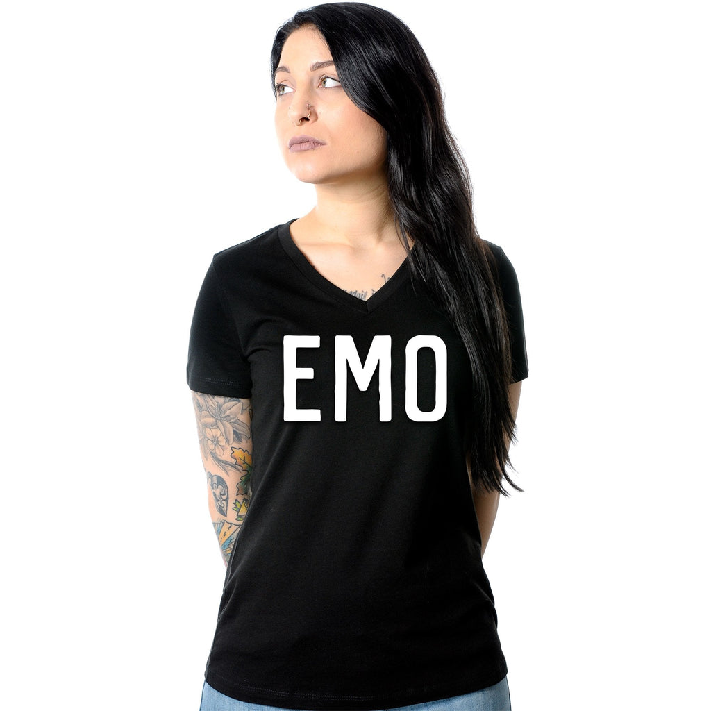 Emo Tapered V-Neck Tee Shirt