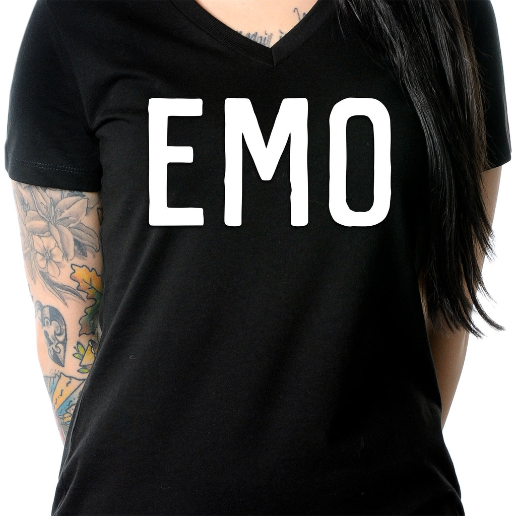 Emo Tapered V-Neck Tee Shirt