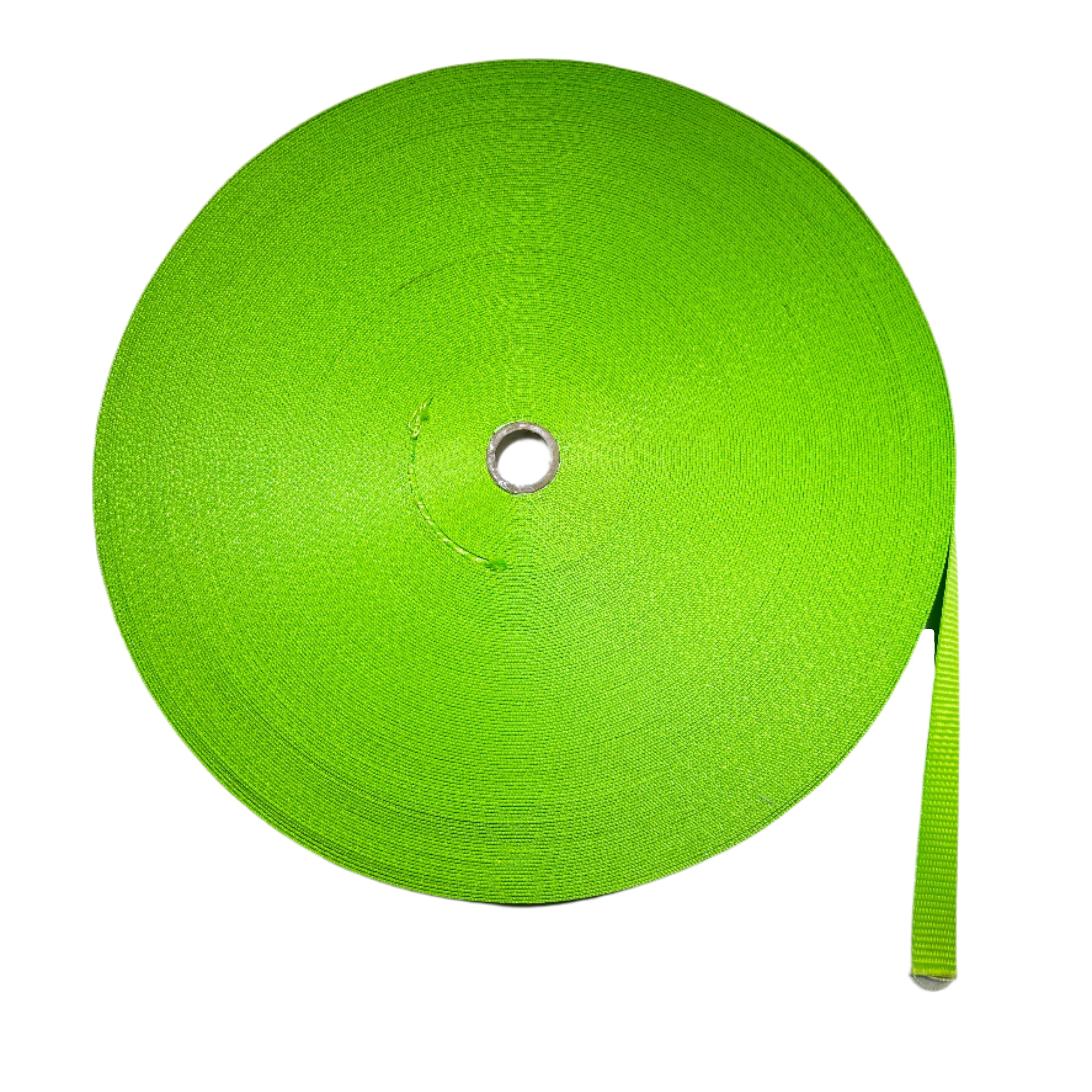 1" Safety Green Premium, Heavy Duty Webbing - 3,500 lb. MBS | SAFETY GREEN