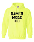 Go All Out 4X-Large Safety Green Mens Gamer Mode On Funny Gift For Gaming Lovers Sweatshirt Hoodie