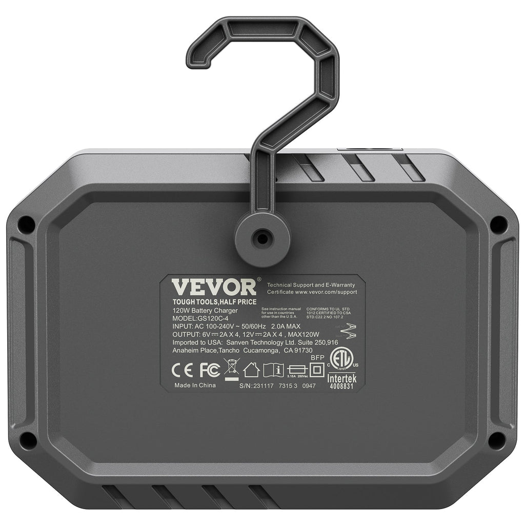 VEVOR Smart Battery Charger, 8-Amp, LiFePO4 Lead-Acid Car Battery