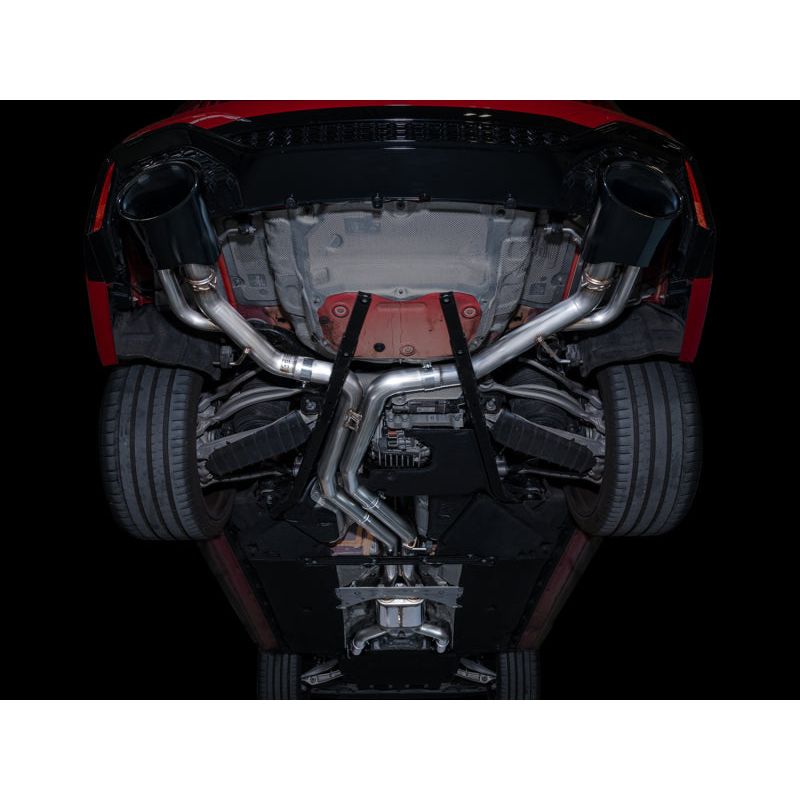 AWE Tuning 2021-2025 Audi C8 RS6/RS7 SwitchPath Cat-back Exhaust - Diamond Black Tips