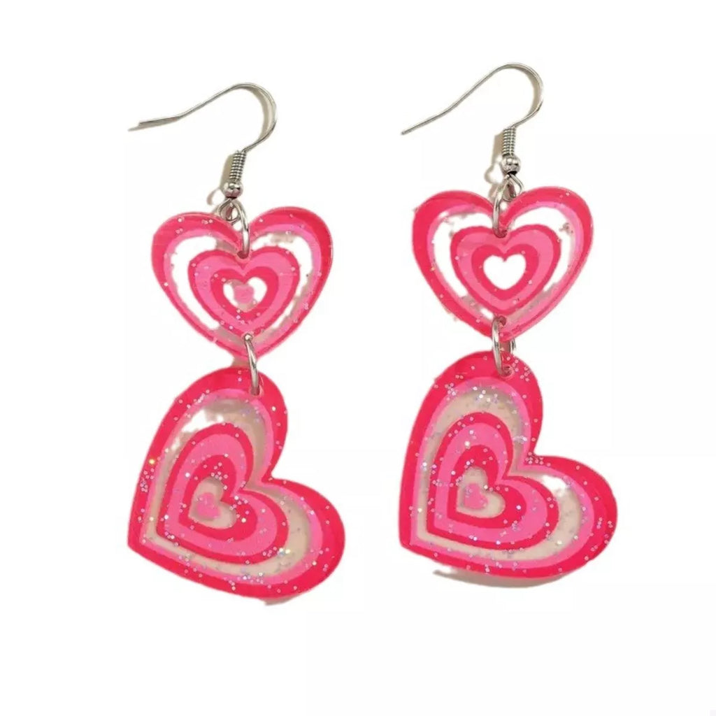 Heart Dangle Earrings