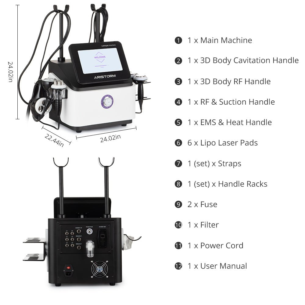 Aristorm 3D Cavitation & RF Body Contouring System