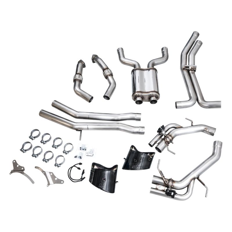 AWE Tuning 2021-2025 Audi C8 RS6/RS7 SwitchPath Cat-back Exhaust - Diamond Black Tips