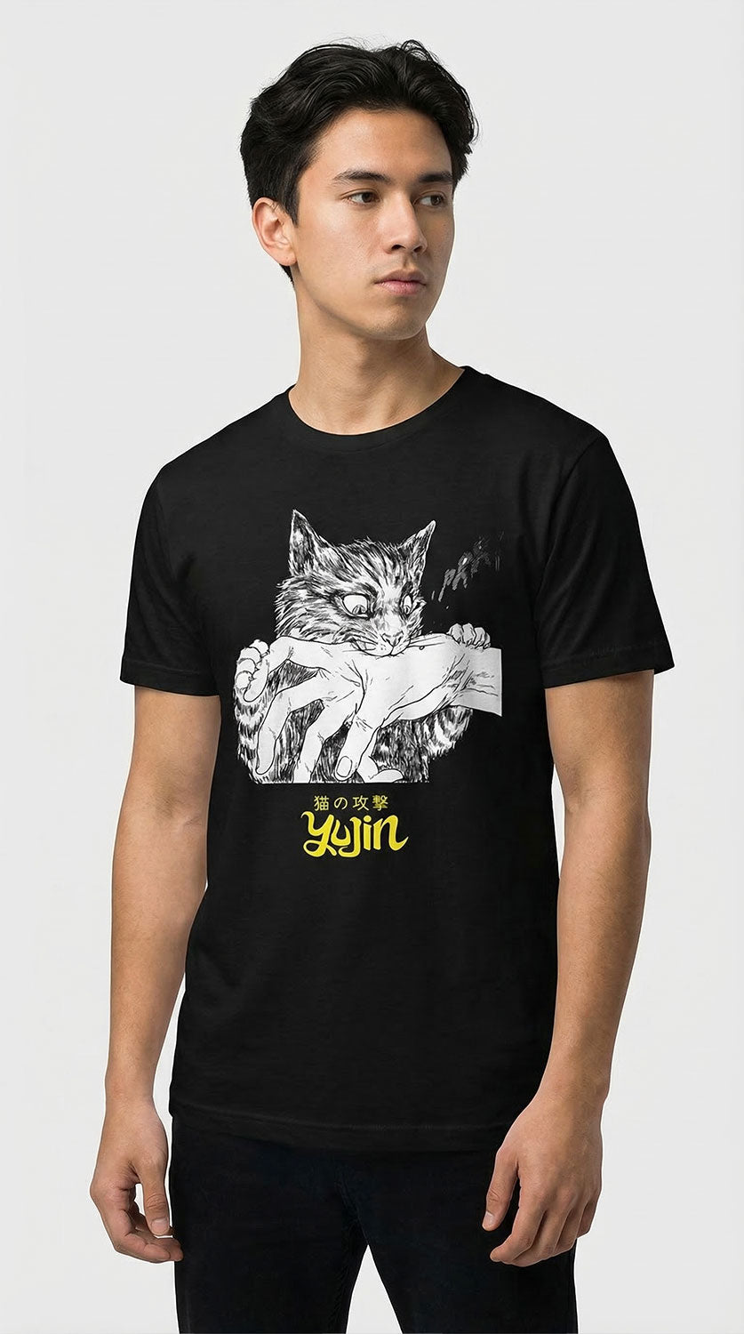 Bite Attack Cat T-Shirt