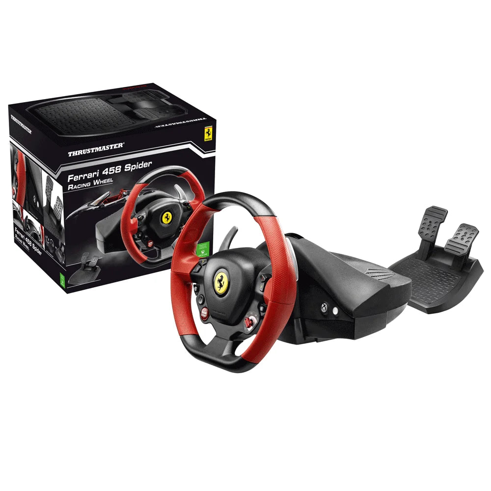 Ferrari 458 Spider Racing Wheel for Xbox One, Black, Red, Multicolor 1 Count
