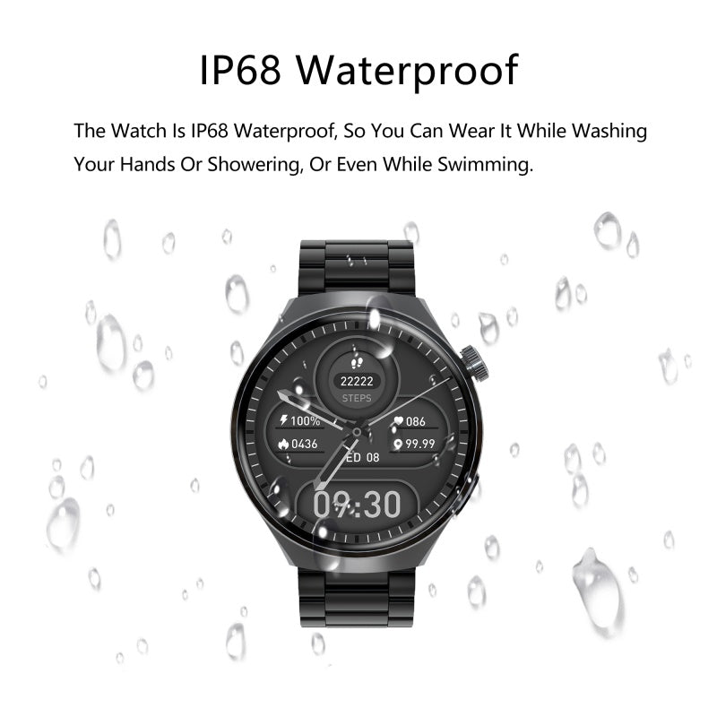 SENBONO V19 Business Men Smart Watch Answer Call Heart Rate Water