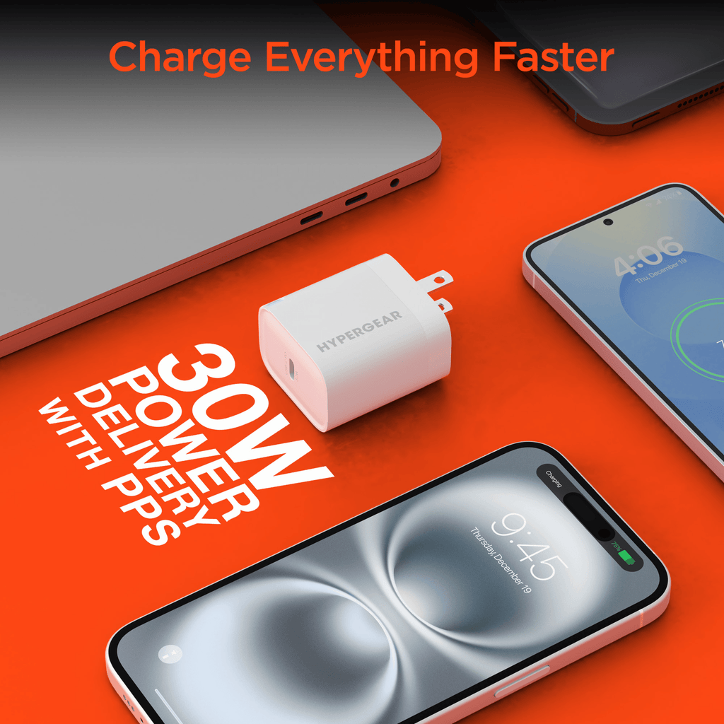 HyperGear 30W USB-C PD Fast Wall Charger with PPS