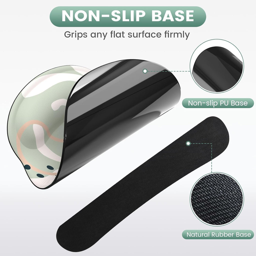 Mouse Pad Wrist Support Keyboard Wrist Rest Set, Ergonomic Mouse Pad with Non-Slip Base for Computer Laptop Home Office + Coasters, Easy Typing & Pain Relief Mouse Mat, Tropical Plants | Ergonomic Mouse Pad with Non-Slip Base for Computer Laptop Home Office + Coasters, Easy Typing & Pain Relief Mouse Mat