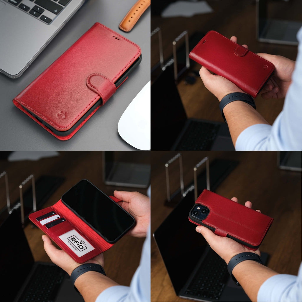 Casper iPhone 16 Wallet Case Leather MagSafe