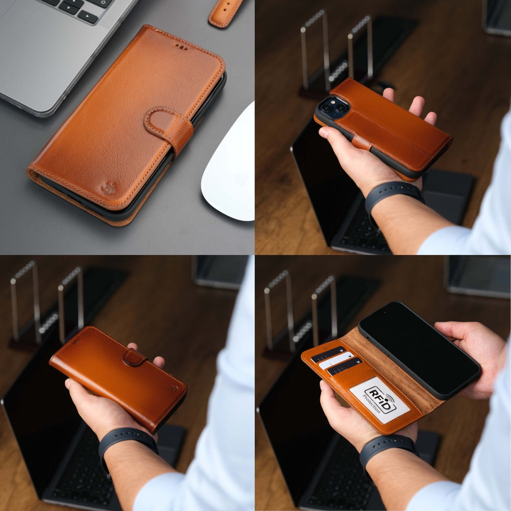 Casper iPhone 16 Wallet Case Leather MagSafe
