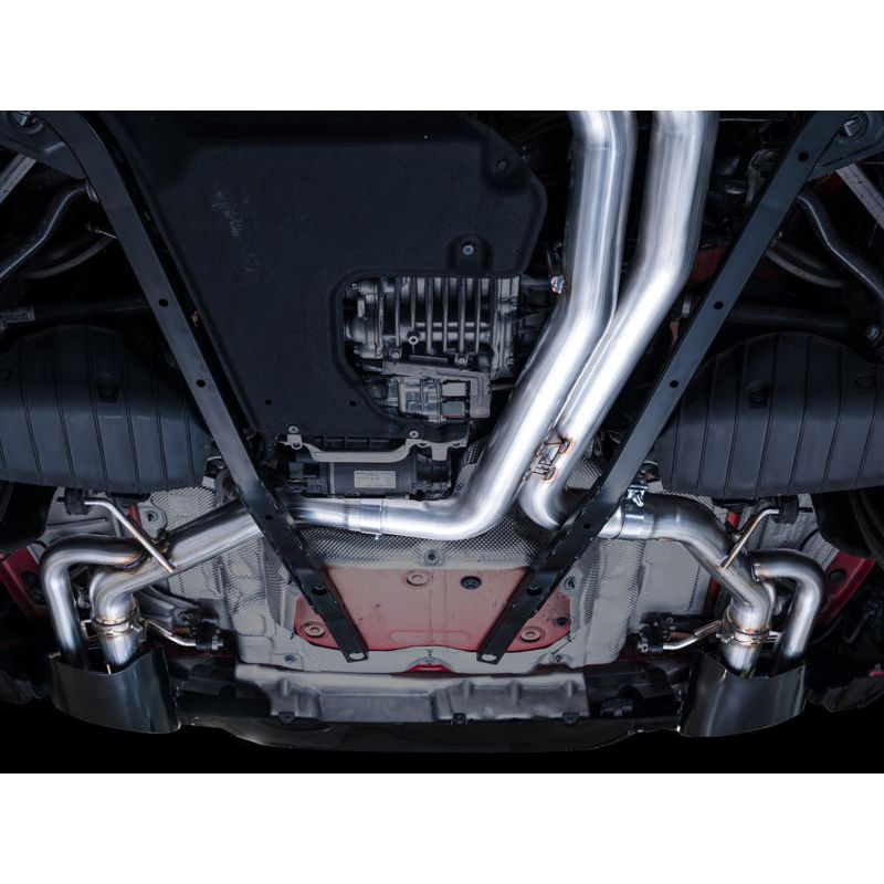 AWE Tuning 2021-2025 Audi C8 RS6/RS7 SwitchPath Cat-back Exhaust - Diamond Black Tips