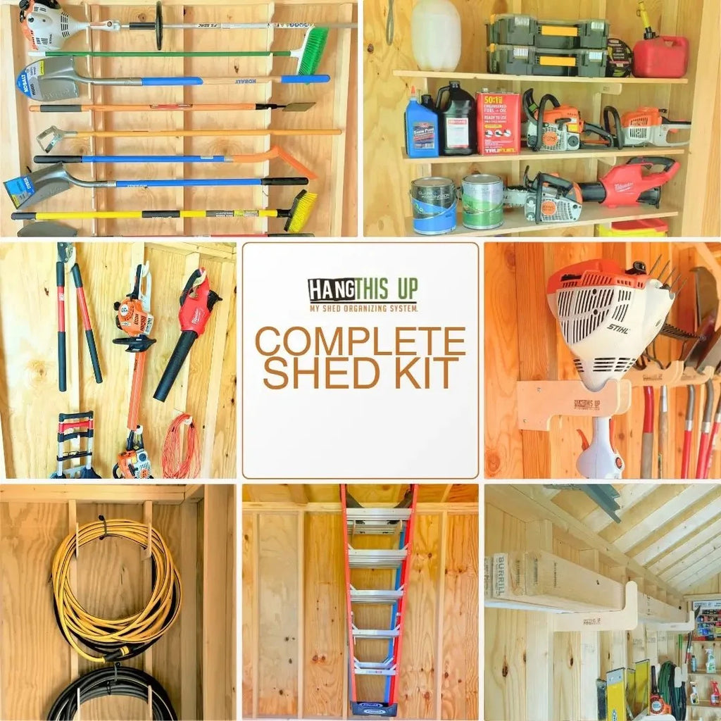 Complete Stud Mounted Shed Organization Kit