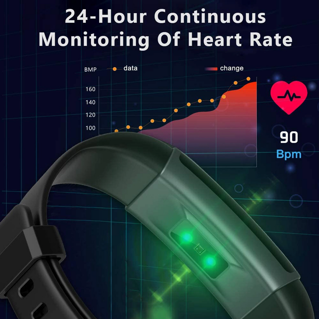 Smart sport bracelet with blood pressure heart rate sleep monitor