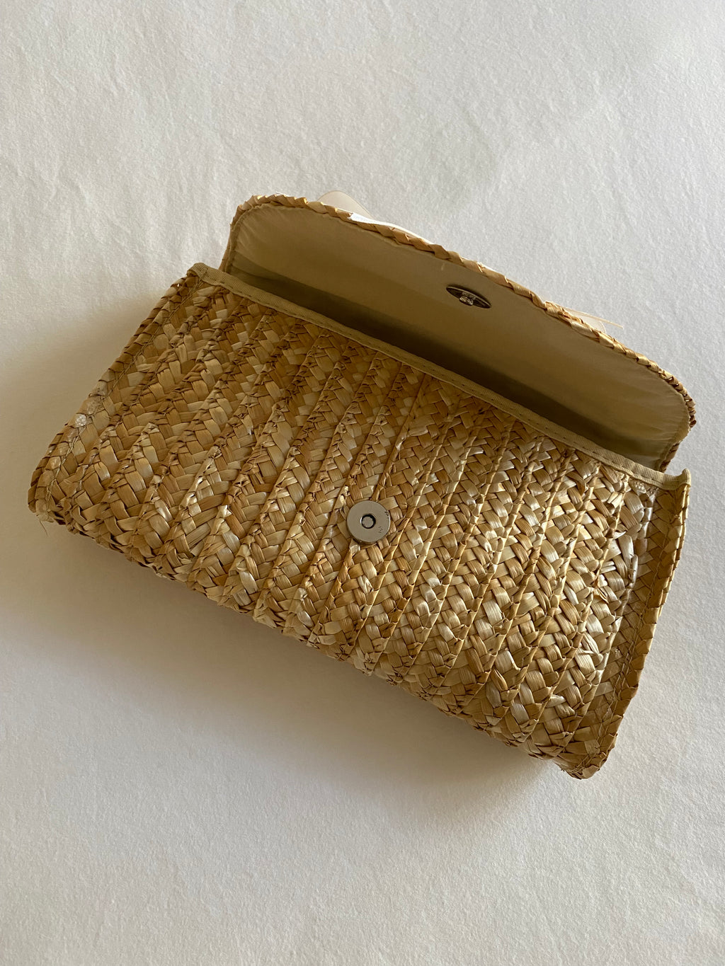 Golf Lover Rattan Straw Clutch