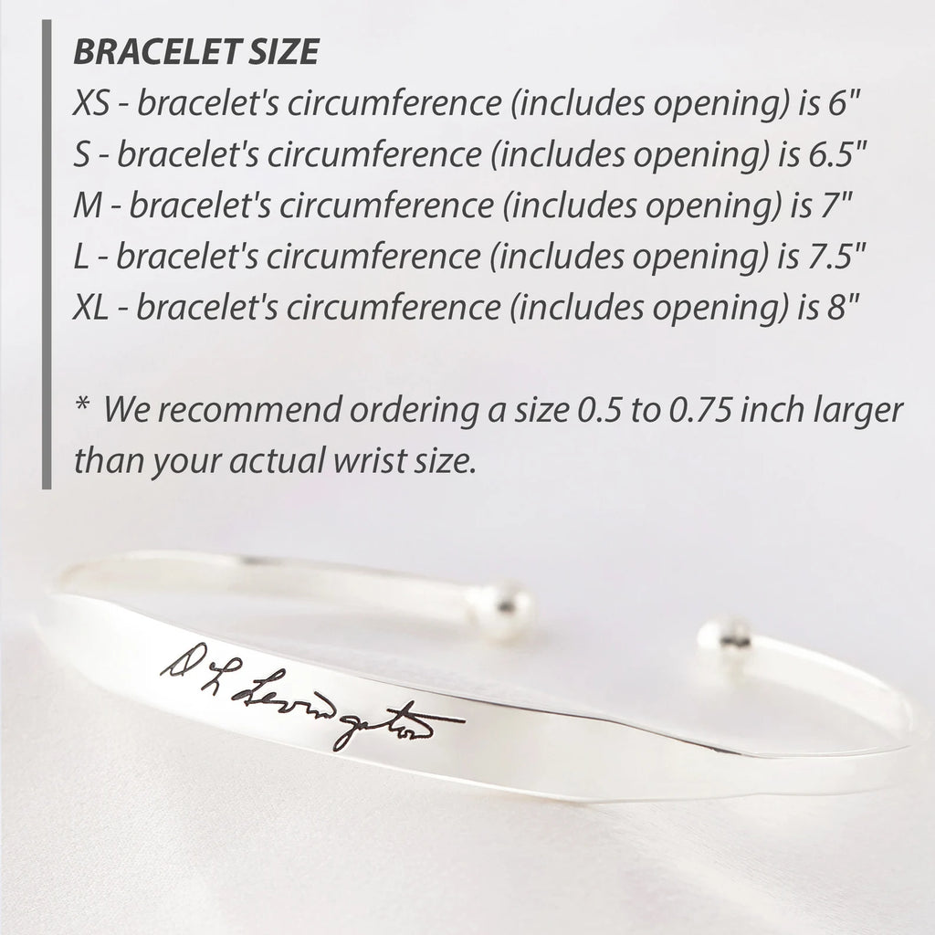 Handwritten Cuff Bracelet