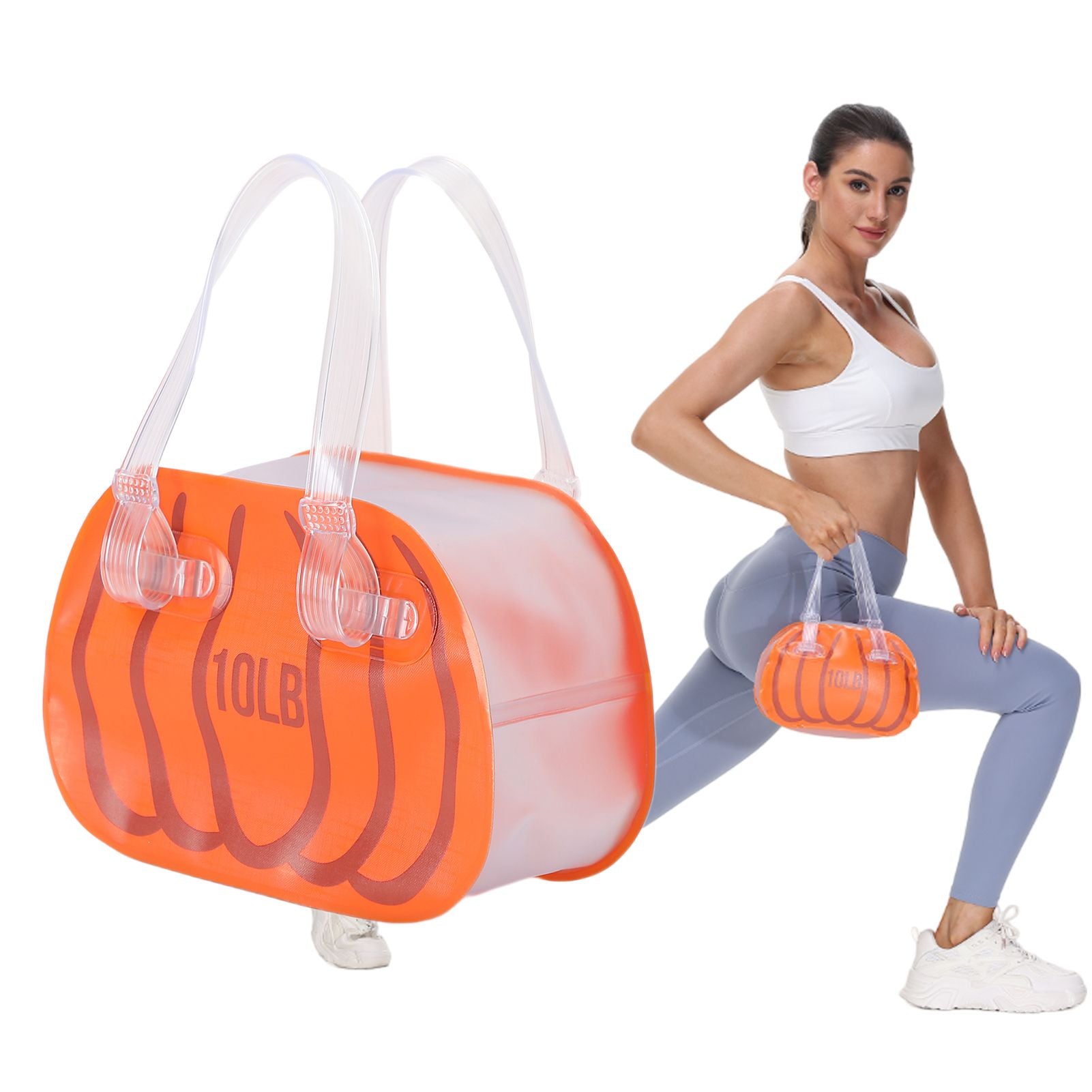 10lb Fitness Kettlebell, Water Bag-Style Weight Training Bag, Soft Portable Travel Fitness Kettlebell, Adjustable Weights,Yoga, Sports, Core Training, Arm Training and Shaping Training Equipment