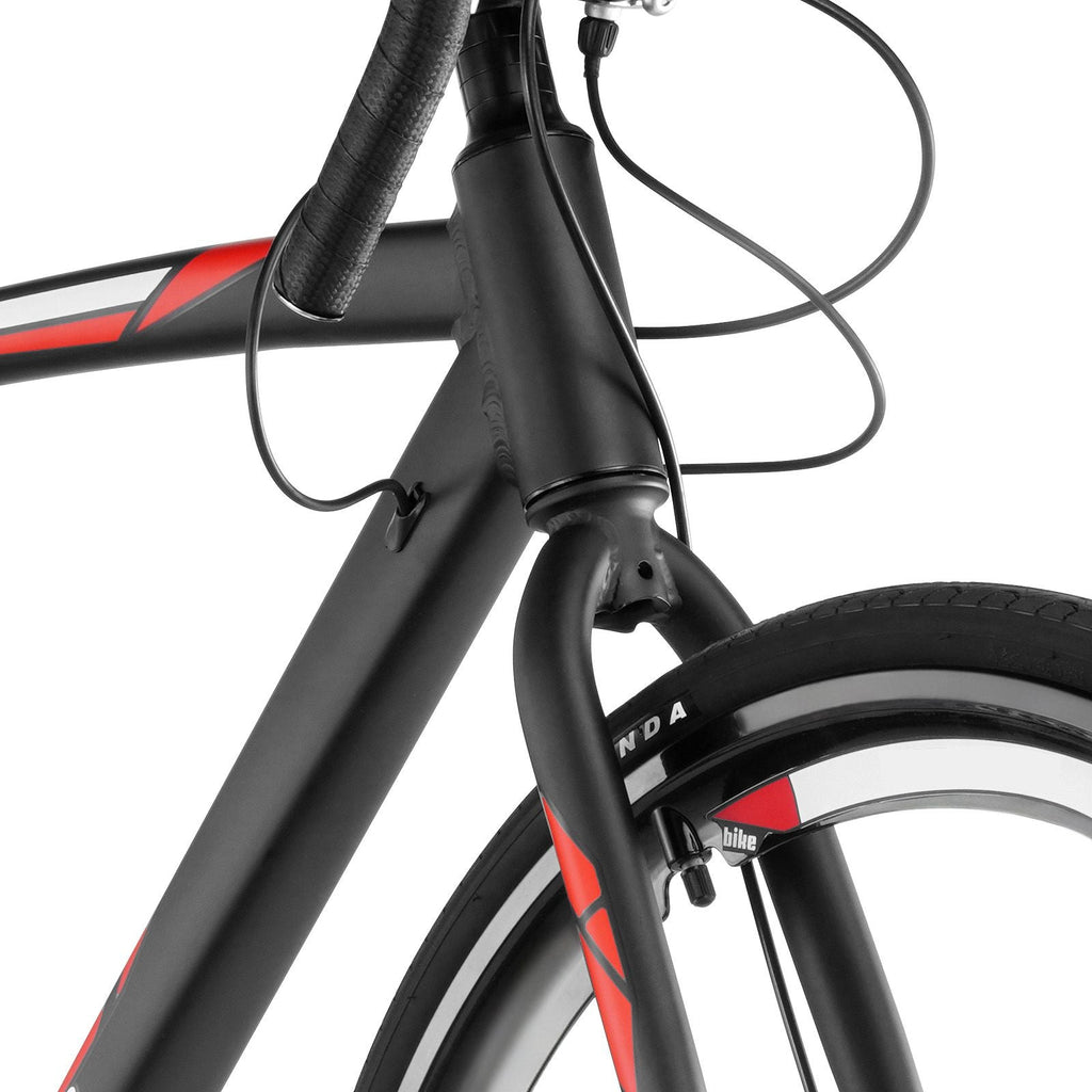 Road Bike, 700C Wheels Racing Bike, SHIMANO 14 Speeds Drivetrain City Commuter Road Bicycle, Urban Adult Sport Bike with Lightweight Aluminum Alloy Frame, Drop Bar, Disc Brake, for Men Women