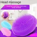 2pcs Silicone Head Massager Hair Combs Shampoo Scalp Massage Hair Washing Comb Body Shower Brush Bath Spa Slimming Beauty Tools