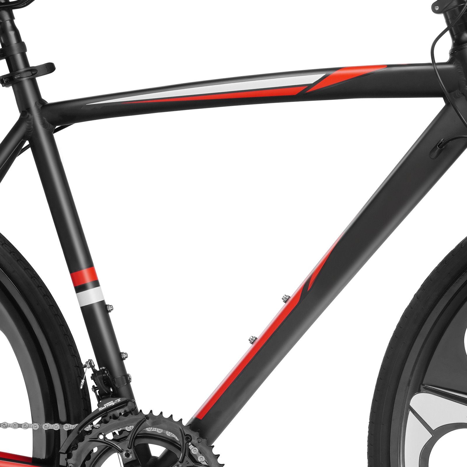 Road Bike, 700C Wheels Racing Bike, SHIMANO 14 Speeds Drivetrain City Commuter Road Bicycle, Urban Adult Sport Bike with Lightweight Aluminum Alloy Frame, Drop Bar, Disc Brake, for Men Women