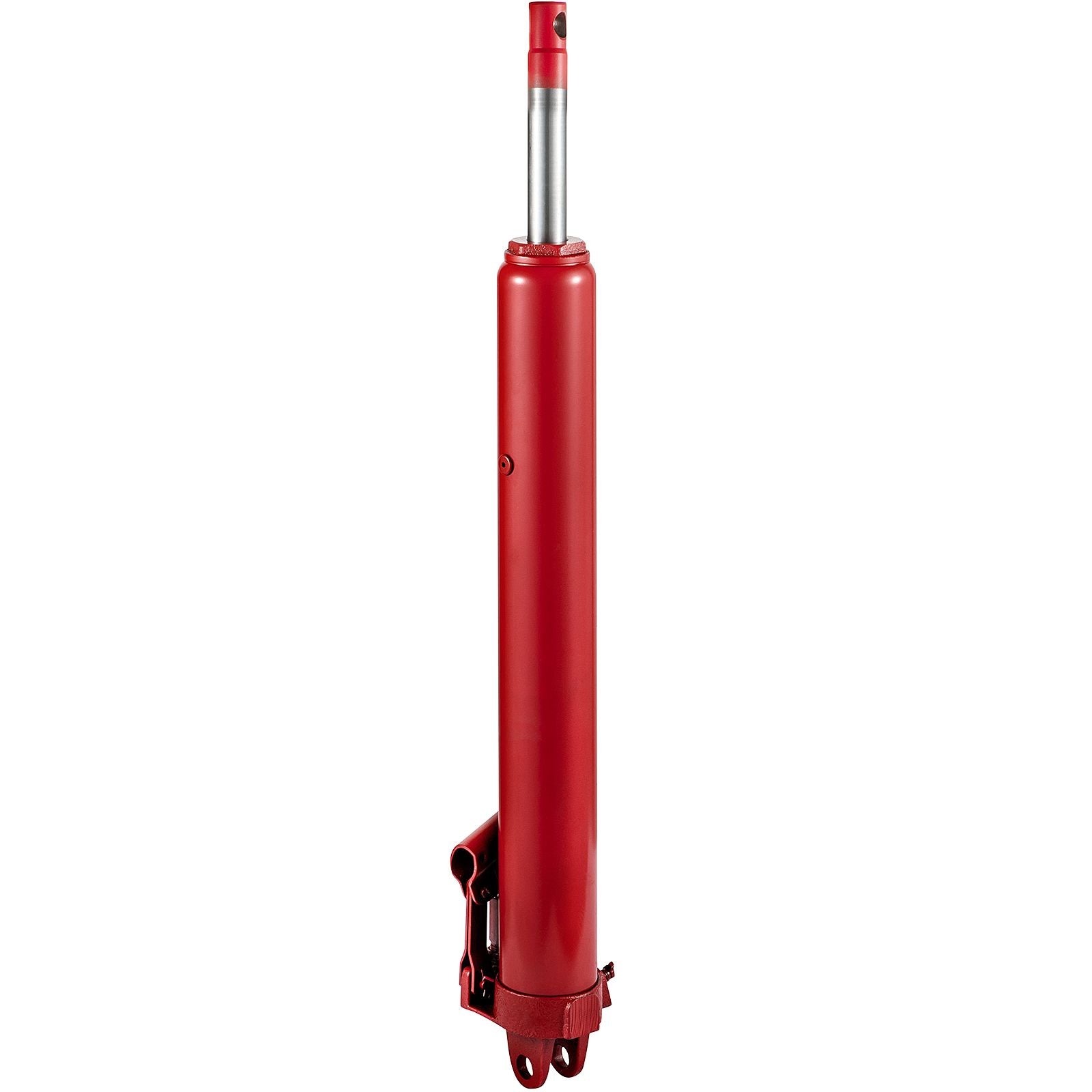 Hydraulic Long Ram Jack, 3 Tons/6600 lbs Capacity, with Single Piston Pump and Clevis Base, Manual Cherry Picker with Handle, for Garage/Shop Cranes, Engine Lift Hoist, Red