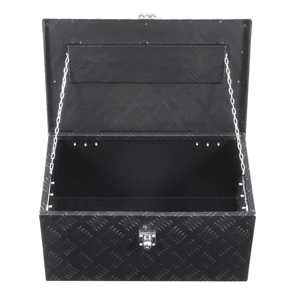 20"x12"x9.5" Heavy Duty Aluminum Truck Bed Tool Box for Pickup RV Black