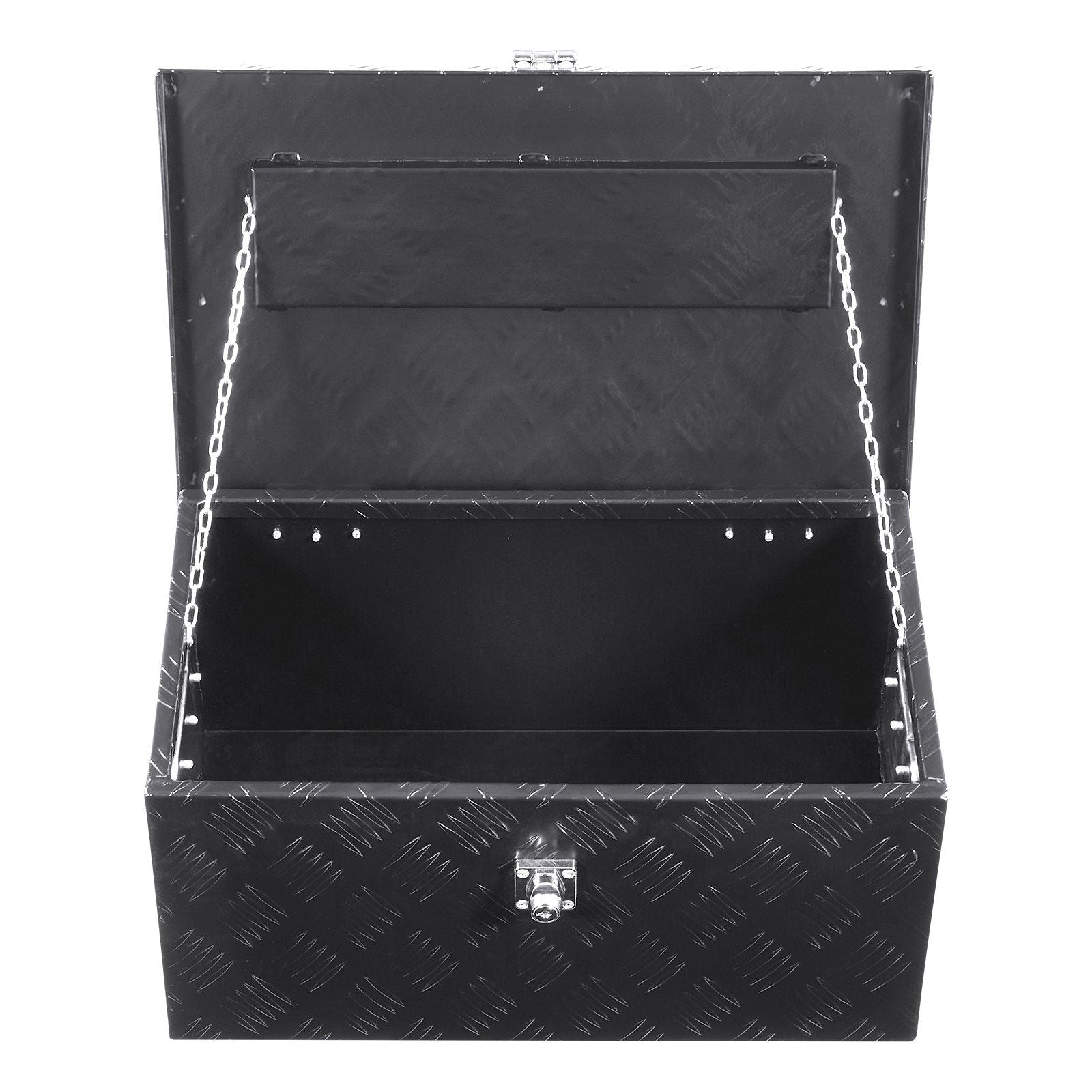20"x12"x9.5" Heavy Duty Aluminum Truck Bed Tool Box for Pickup RV Black