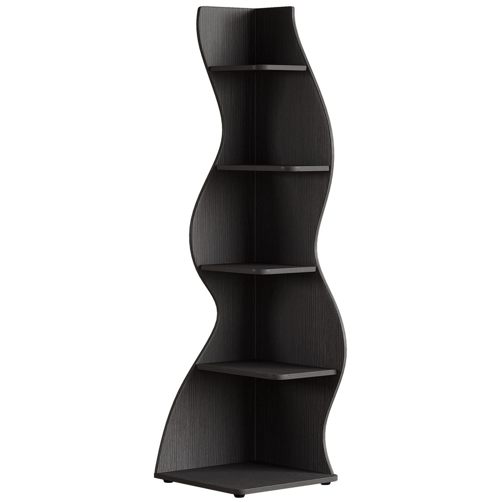 Modern Wall Corner Bookshelf Bookcase